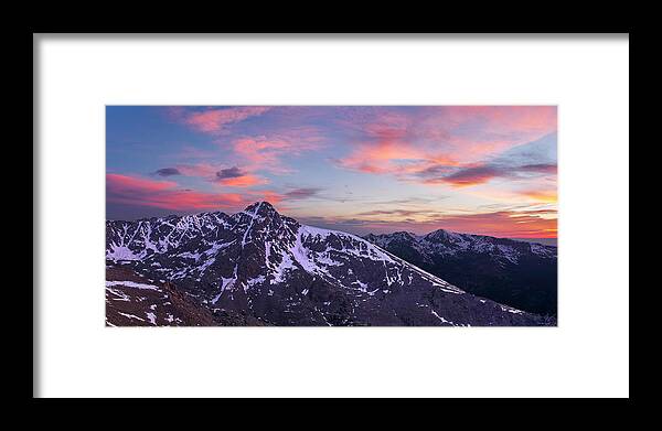 Fabulous Framed Print featuring the photograph Mount of the Holy Cross Panorama by Aaron Spong