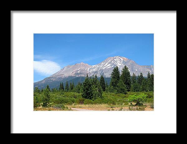 Mount Shasta Framed Print featuring the photograph Mount Shasta Ca 07 15 07 by Joyce Dickens