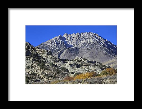 Owens Valley Framed Print featuring the photograph Basin Mountain by Tammy Pool