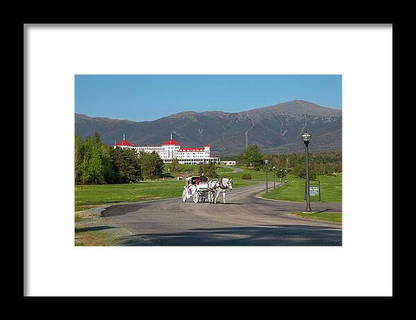 Mount Framed Print featuring the photograph Mount Washington Wagon Ride by White Mountain Images