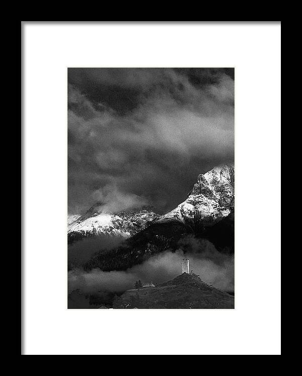 Mountains Framed Print featuring the photograph Mountain castle by Peter V Quenter