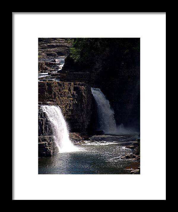 Mountains Framed Print featuring the photograph Mountain Falls by Newwwman