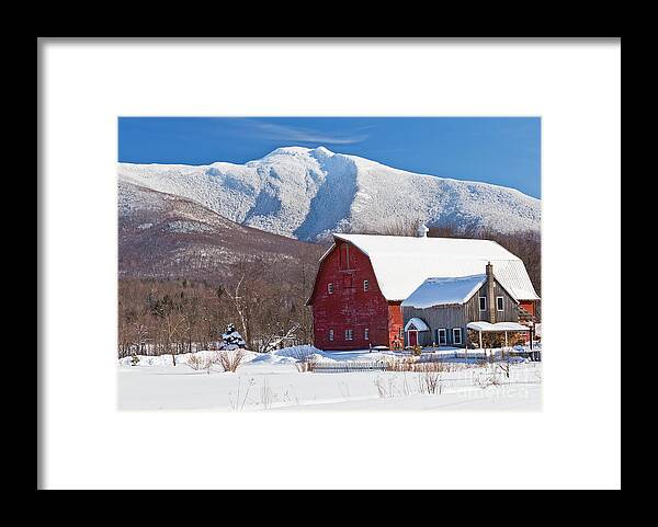 Winter Framed Print featuring the photograph Mountain Homestead by Alan L Graham