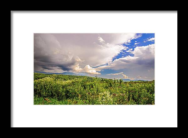 Landscape Framed Print featuring the photograph Mountain Meadow by Robert Mitchell