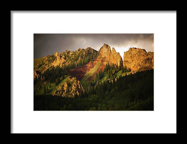 Colorado Framed Print featuring the photograph Mountain Storm Light by John De Bord