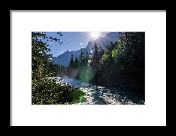 Glacier Framed Print featuring the photograph Mountain Sunburst by Margaret Pitcher