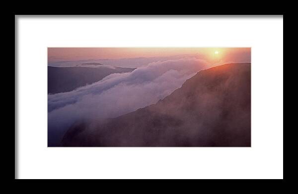 Mountain Framed Print featuring the photograph Mountain Sunrise by John Perriment