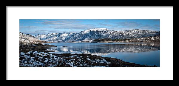 Chris Framed Print featuring the photograph Mountain tranquillity by Chris Boulton