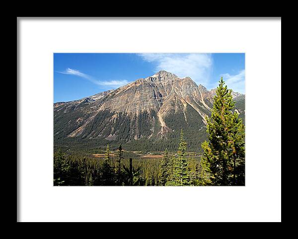 Jasper National Park Framed Print featuring the photograph Mountain View 1 by Larry Ricker