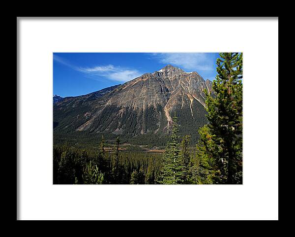 Jasper National Park Framed Print featuring the photograph Mountain View 2 by Larry Ricker