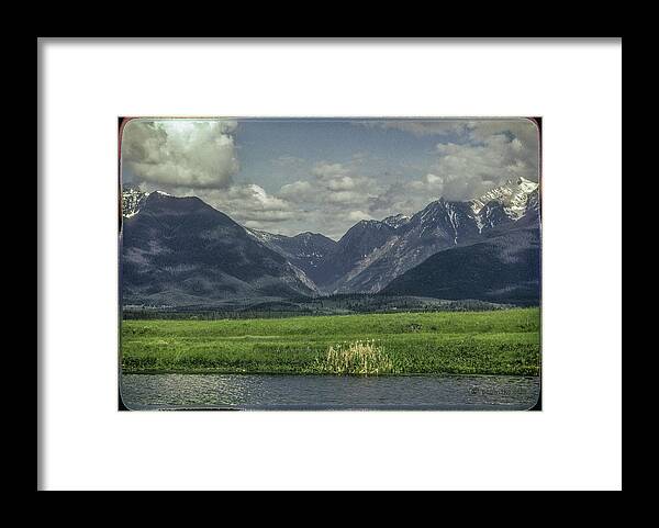  Framed Print featuring the photograph Mountain View Montana.... by Paul Vitko