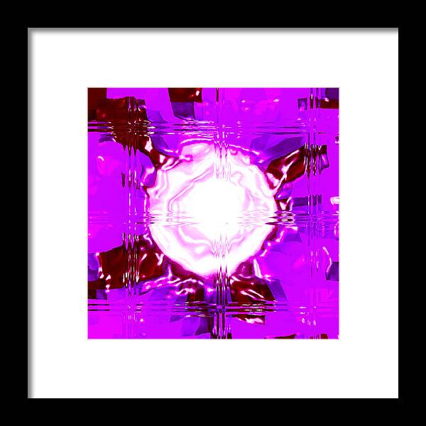 Moveonart! Digital Gallery Framed Print featuring the digital art MoveOnArt Light Saturation With Pink by MovesOnArt Jacob
