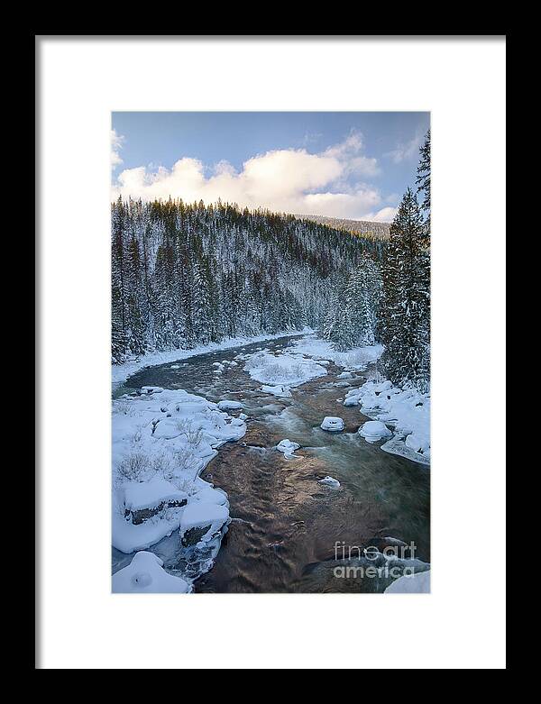 December Framed Print featuring the photograph Moyie Winter by Idaho Scenic Images Linda Lantzy