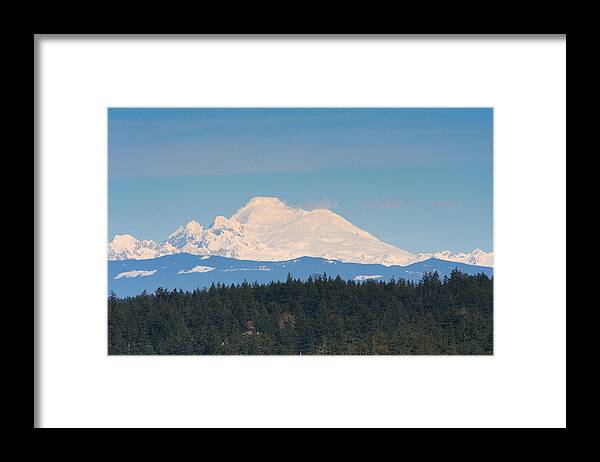 Mountains Framed Print featuring the photograph Mt. Baker M1038 by Mary Gaines