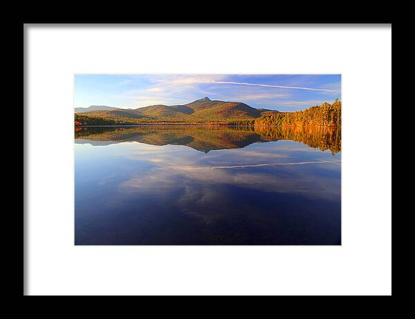 Mt. Chocorua In Blue Framed Print featuring the photograph Mt. Chocorua in Blue by Suzanne DeGeorge