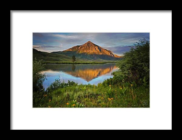 Mt Crested Butte Framed Print featuring the photograph Mt Crested Butte by Debra Boucher