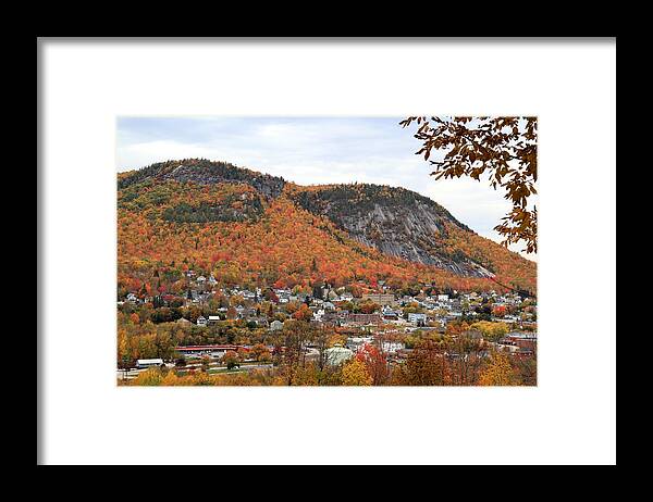 New Hampshire Framed Print featuring the photograph Mt Forest and Berlin with Autumn Colors by Brett Pelletier