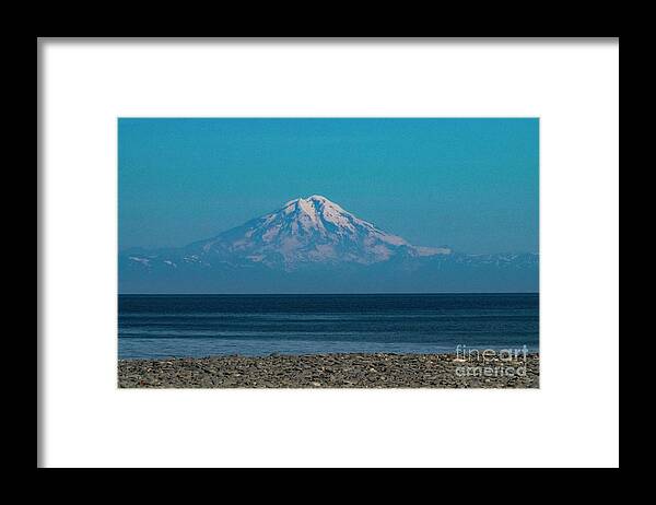 Redoubt Framed Print featuring the photograph Mt Redoubt Volcano by Louise Magno