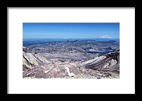 Crater Framed Print featuring the photograph Mt Saint Helens Crater Washinton by Don Siebel