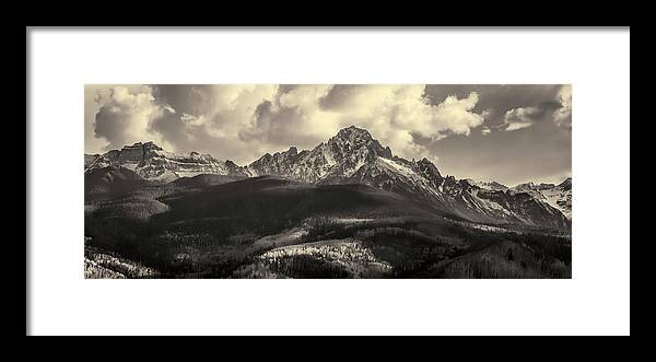Mountains Framed Print featuring the photograph Mt. Sneffels by Angela Moyer
