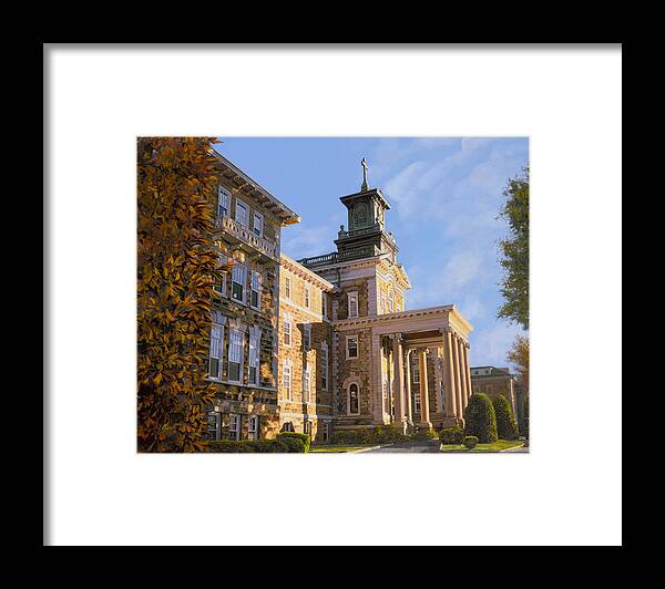 New Jersey Framed Print featuring the painting Mt St.Mary Academy by Guido Borelli