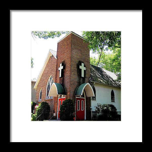 Mt. Zion Framed Print featuring the photograph Mt Zion A.m.e. Church by Linda Stern