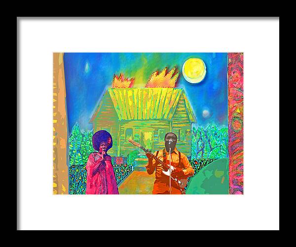 Music Framed Print featuring the painting Muddy Waters by Joe Roache