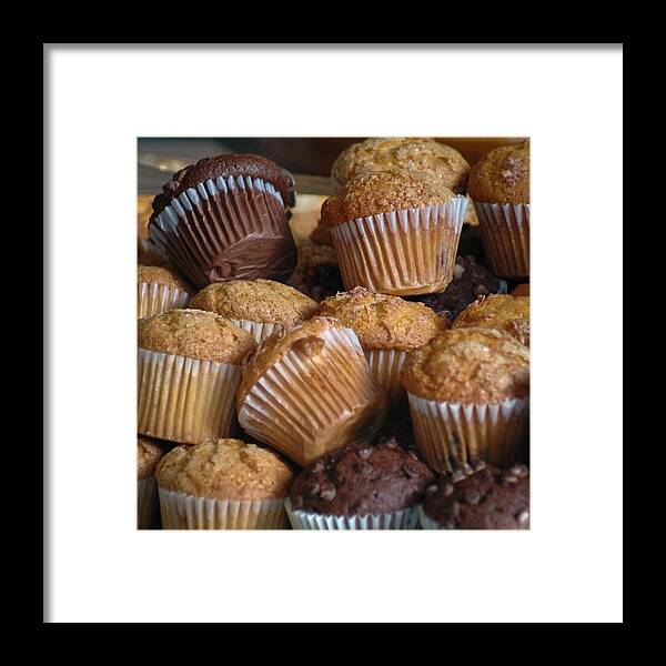 Food Framed Print featuring the photograph Muffin Madness by Frank Mari
