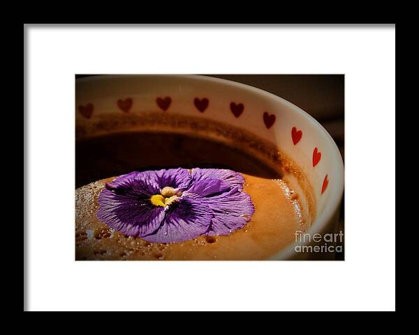 Hot Chocolate Framed Print featuring the photograph Mug of Love by Cassandra Buckley