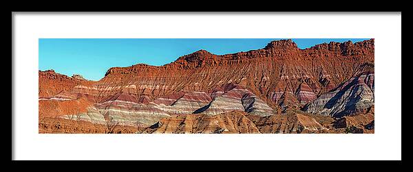 Paria Framed Print featuring the photograph Multi-Colored Paria hills by Gordon Ripley