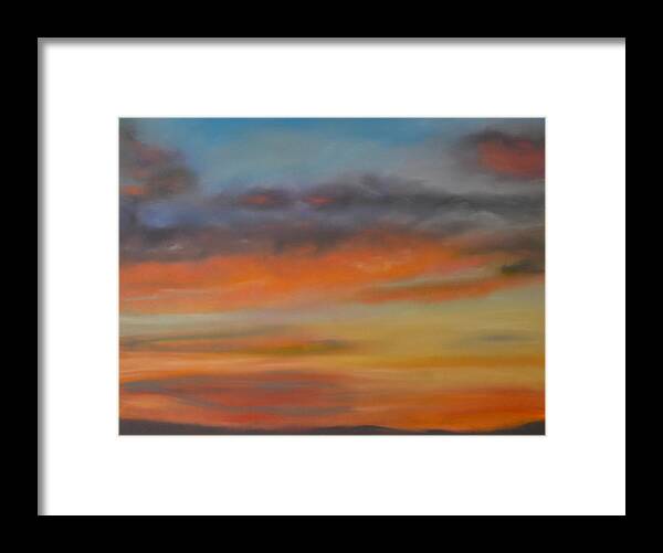 Pastels Framed Print featuring the pastel Multicolour Sky by Dave Griffiths