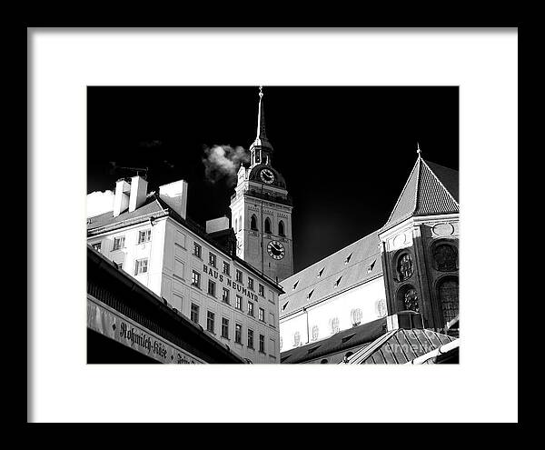 Munich Angles Framed Print featuring the photograph Munich Angles by John Rizzuto