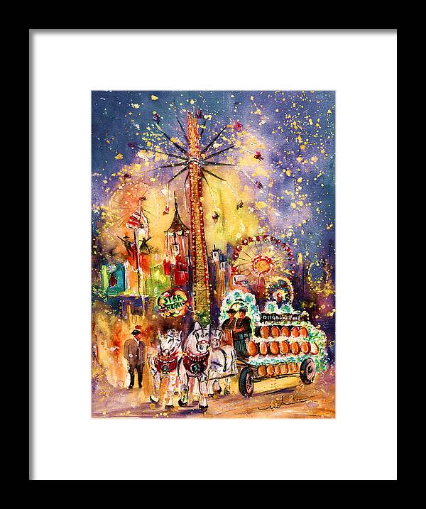 Travel Framed Print featuring the painting Munich Authentic by Miki De Goodaboom
