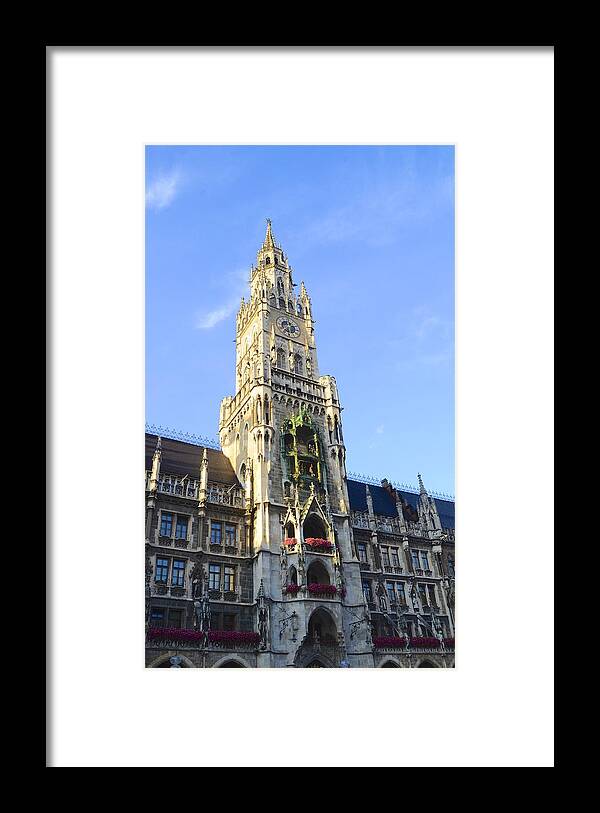 Munich Framed Print featuring the photograph Munich Marienplatz by Corinne Rhode