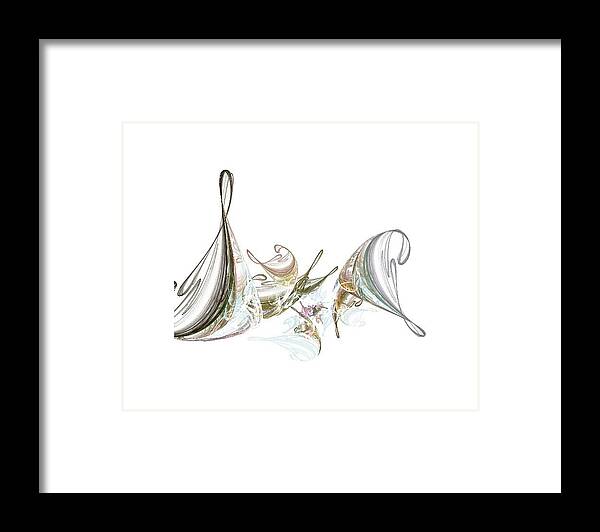 Music Framed Print featuring the digital art Music and Melody by Ilia -