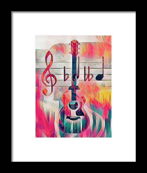 Folk Framed Print featuring the photograph Music is Everything Around the Block by Debra and Dave Vanderlaan