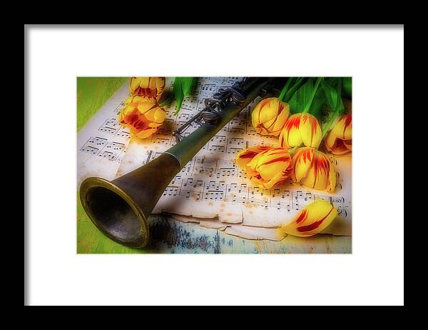 Old Framed Print featuring the photograph Music Still Life by Garry Gay
