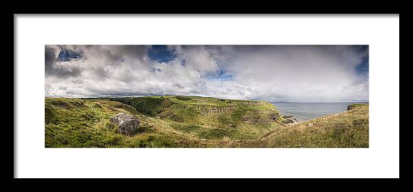 Mussenden Temple Framed Print featuring the photograph Mussenden Temple and the Black Glen by Nigel R Bell