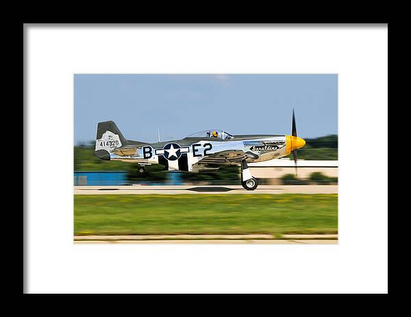 Selective Framed Print featuring the photograph Mustang by Aircraft In Motion