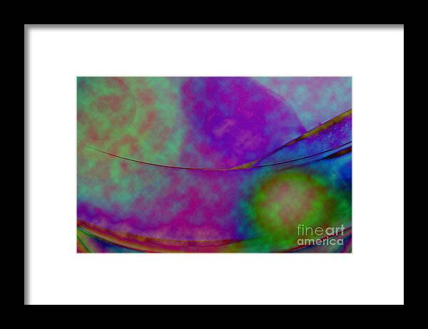 Abstract Framed Print featuring the photograph Muted Cool Tone Abstract by Andee Design