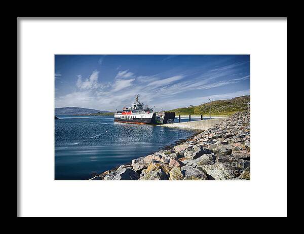 Eriskay Framed Print featuring the photograph MV Loch Alainn by Smart Aviation