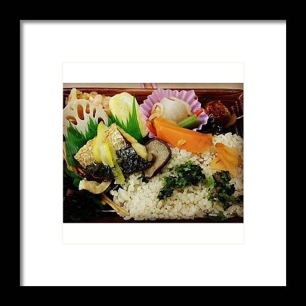 Bentobox Framed Print featuring the photograph My Bento Lunch Box by Lady Pumpkin