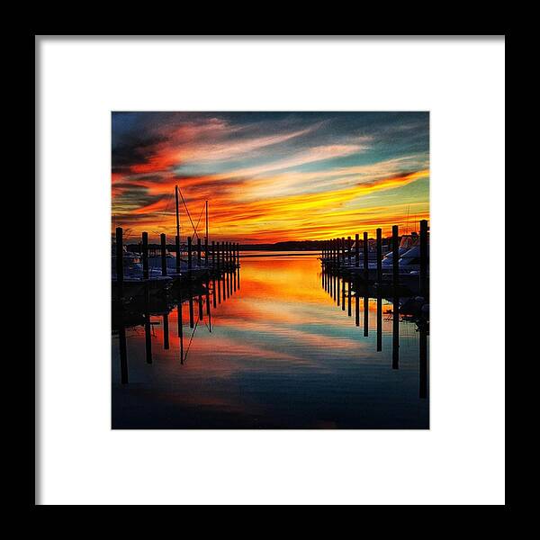  Framed Print featuring the photograph My Favorite Place To Watch The Sunset by Lauren Fitzpatrick