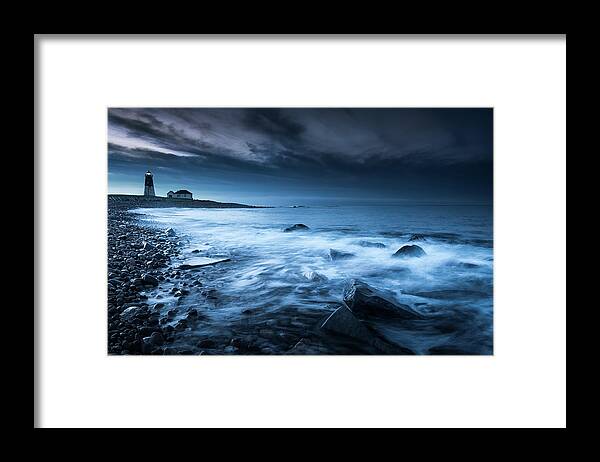 Lighthouse Framed Print featuring the photograph Point Judith Lighthouse - My Hope by Kim Carpentier