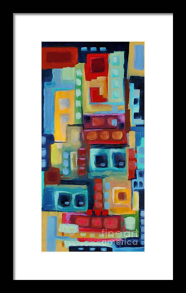 Jazz Framed Print featuring the painting My Jazz n Blues 3 by Holly Carmichael