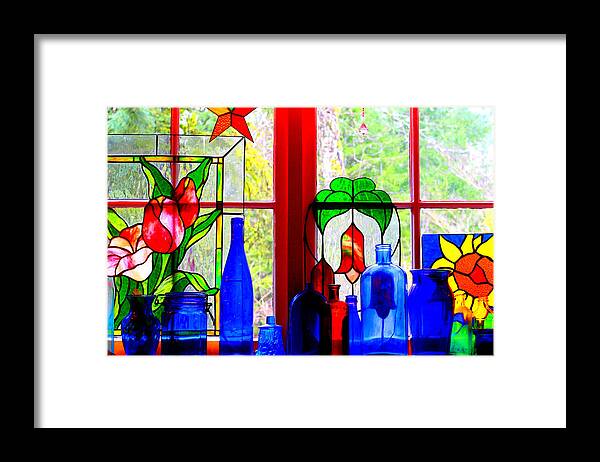 Tulips Framed Print featuring the photograph My Kitchen Window by Margaret Hood
