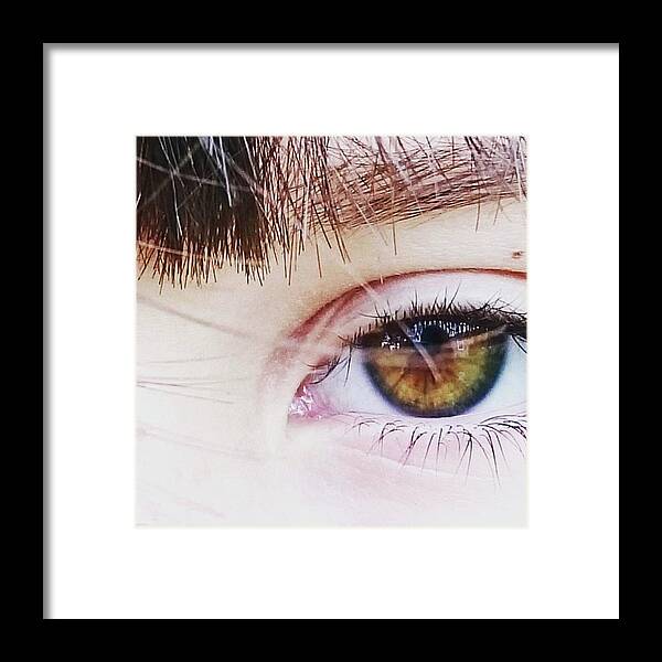  Framed Print featuring the photograph My Nieces Beautiful Eyes! by Elizabeth Ann
