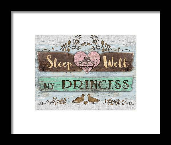 My Princess Framed Print featuring the mixed media My Princess by Mo T