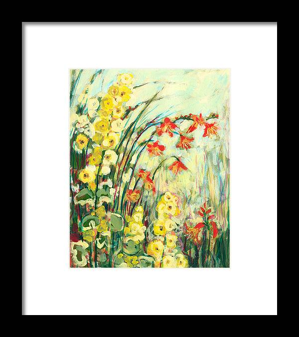 Impressionist Framed Print featuring the painting My Secret Garden by Jennifer Lommers