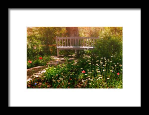 Flowers Framed Print featuring the photograph My Secret place by Carolyn D'Alessandro